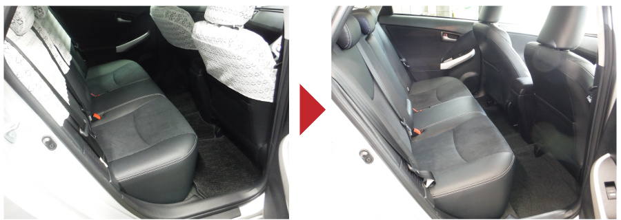 車内クリーニング（シート洗浄）-派遣・出張専門のカークリーニング